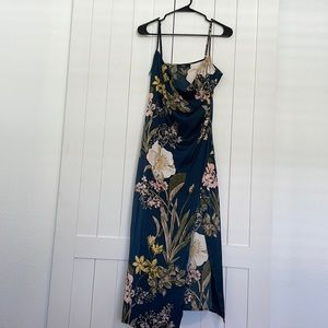 Floral wrap style dress